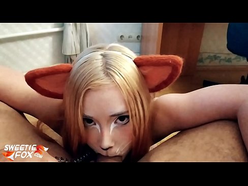 ❤️ Kitsune loro dick na kụkọba n'ọnụ ya ❌ Anal porn